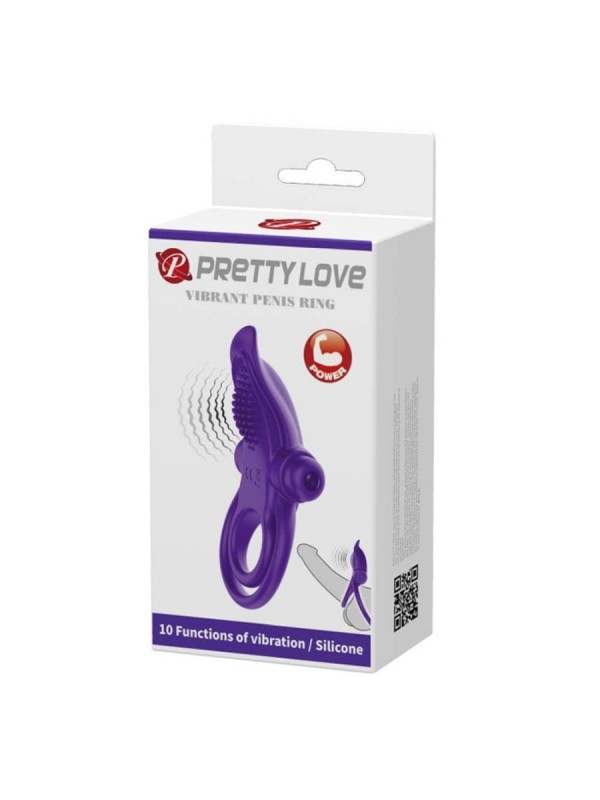 Pretty Love Vibrant Penis Ring Purple