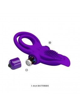 Pretty Love Vibrant Penis Ring Purple