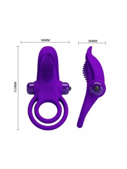 Pretty Love Vibrant Penis Ring Purple