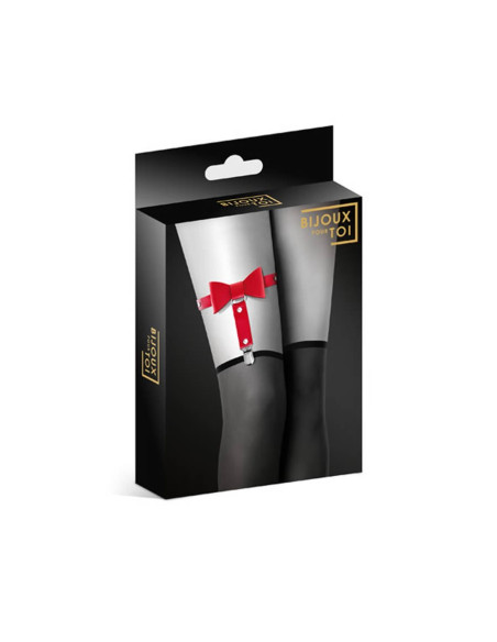 GARTER WITH BOW RED acquista online su Porky's Store