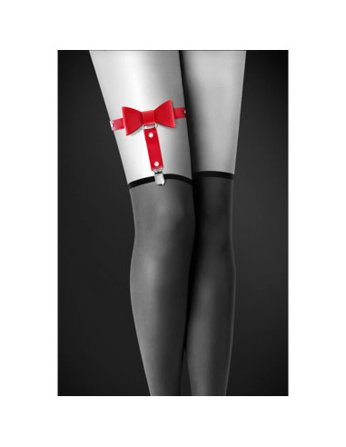 GARTER WITH BOW RED acquista online su Porky's Store