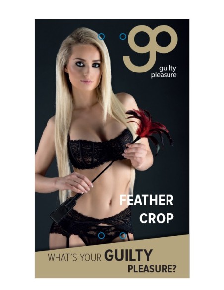 BLAZE FEATHER CROP BLACK/RED