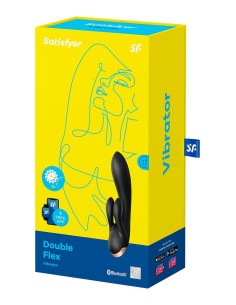 SATISFYER DOUBLE FLEX CONNECT APP BLACK
