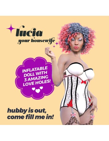 LUCIA LA CASALINGA BAMBOLA GONFIABI