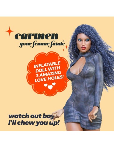 CARMEN LA FEMME FATALE BAMBOLA GONFIABIL