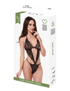 BACI ECO STRAPPY TEDDY BLACK 2