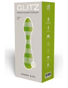GLITZ GREEN GIRL TRAVEL WAND MASSAGER