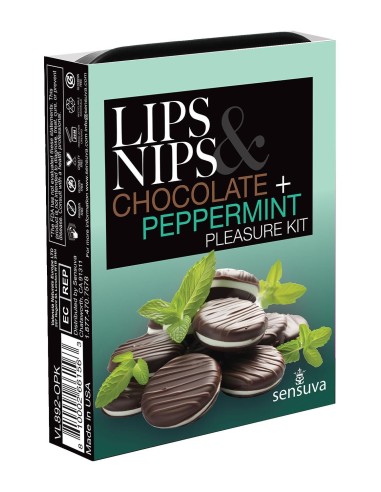 SENSUVA LIPS AND NIPS PLEASURE KIT CHOCO