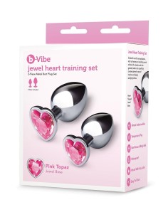 B-VIBE JEWEL HEART METAL BUTT PLUG TRAIN