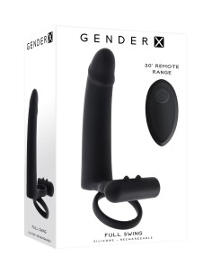 GENDER X DILDO WITH COCKRING BLACK