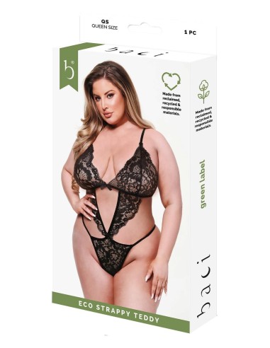 BACI ECO STRAPPY TEDDY BLACK