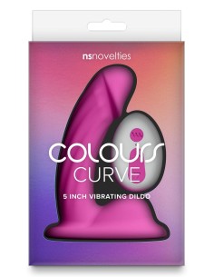 COLOURS CURVE VIBRATING 5 INCH DILDO PIN