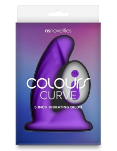 COLOURS CURVE VIBRATING 5 INCH DILDO PUR