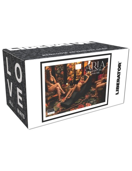 Aria Flip Chaise Black 22"