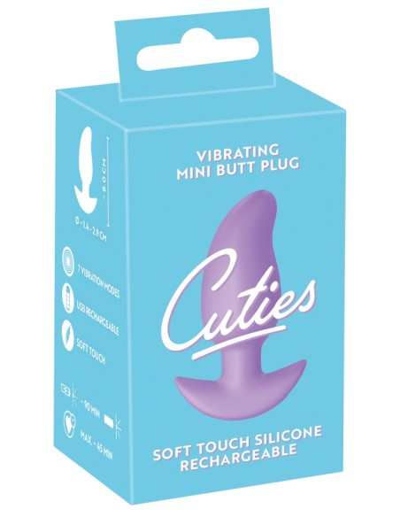 Cuties Vibrating Plug Purple