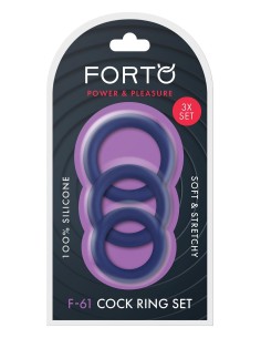 FORTO F-61 3 PIECE C-RING SET RED