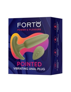 FORTO POINTED VIBRATING PLUG GREEN