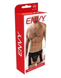 ENVY MIDNIGHT STRIDE GARTERS BLACK
