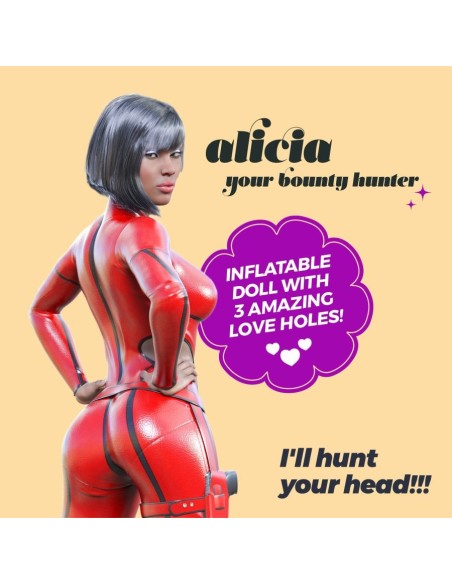 ALICIA LA CACCIATRICE BAMBOLA GONFIABILE
