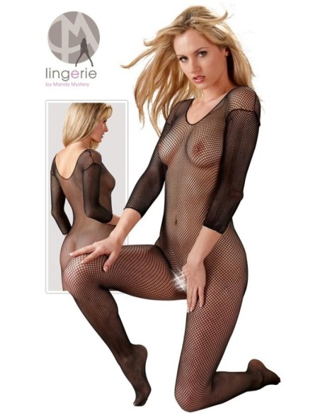 Fishnet Catsuit black