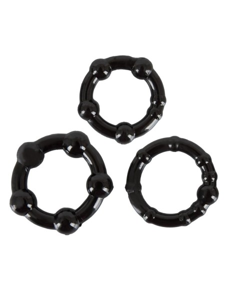 Cock Rings Set "Get Hard" schw