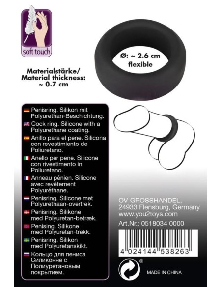 Black Velvets Cock Ring 2.6 cm