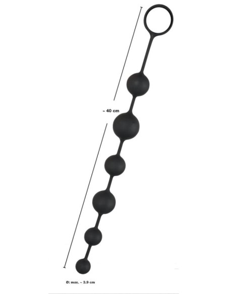 Black Velvets Anal Beads