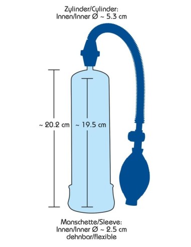 Bang Bang Blue Penis Pump blue