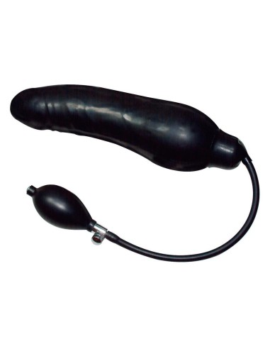 Infl. Dildo Black Latex Balloo