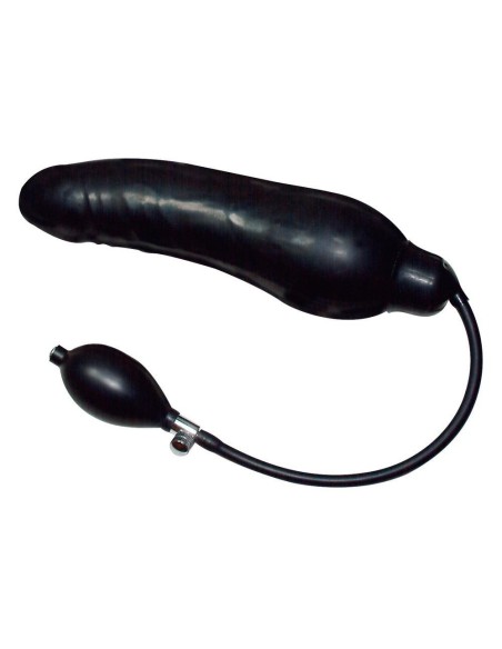 Infl. Dildo Black Latex Balloo