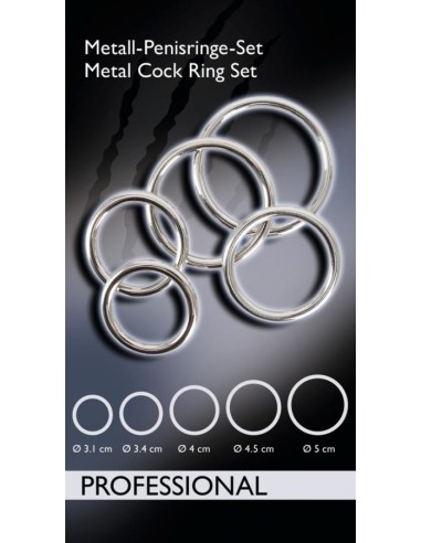 Bad Kitty Set of 5 Metal Rings