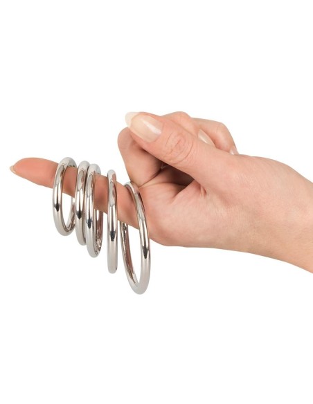 Bad Kitty Set of 5 Metal Rings