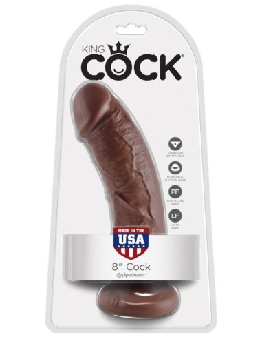 King Cock 8 inch Tan