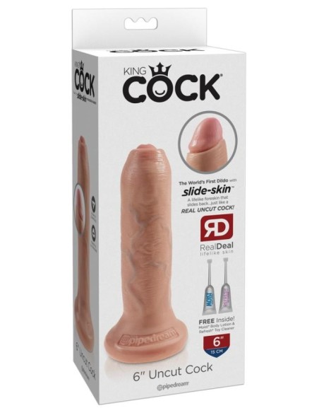 King Cock 6in. Uncut - Flesh