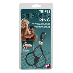 Triple Ball and Cock Ring acquista online su Porky's Store