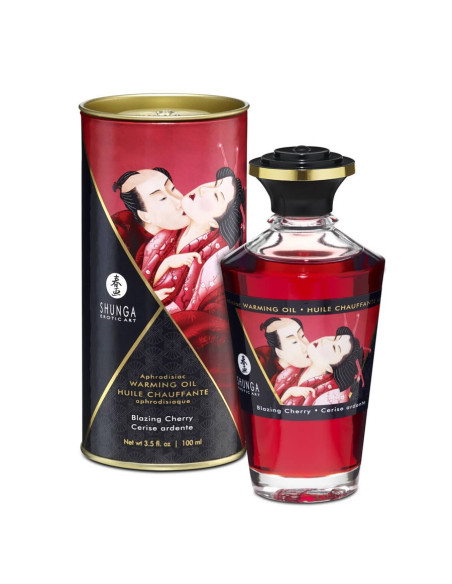 Aphrodisiac Heating Oil - Cerise Ardente acquista online su Porky's Store